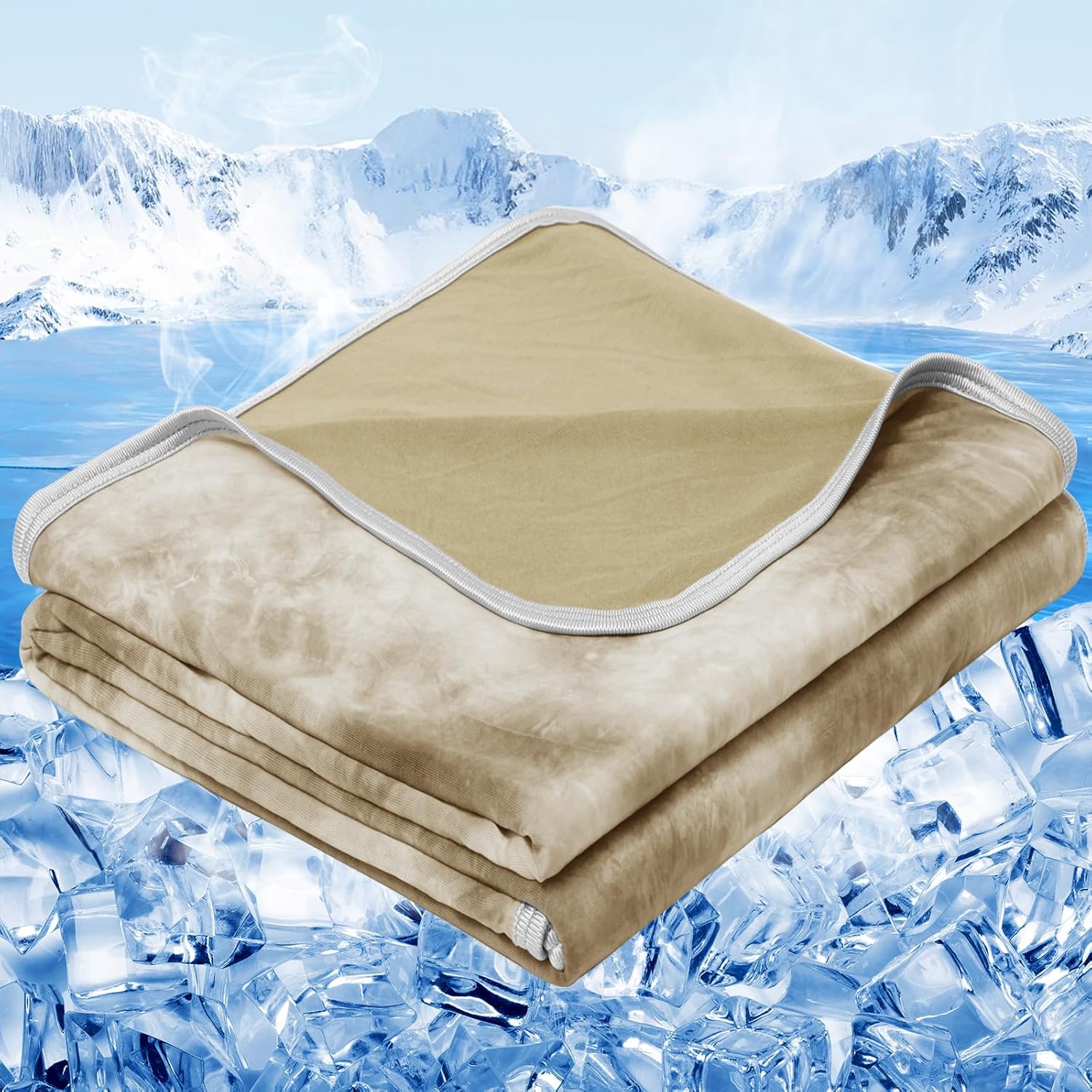 Cooling Blanket King Size for Hot Sleepers - Stay Cool All Night