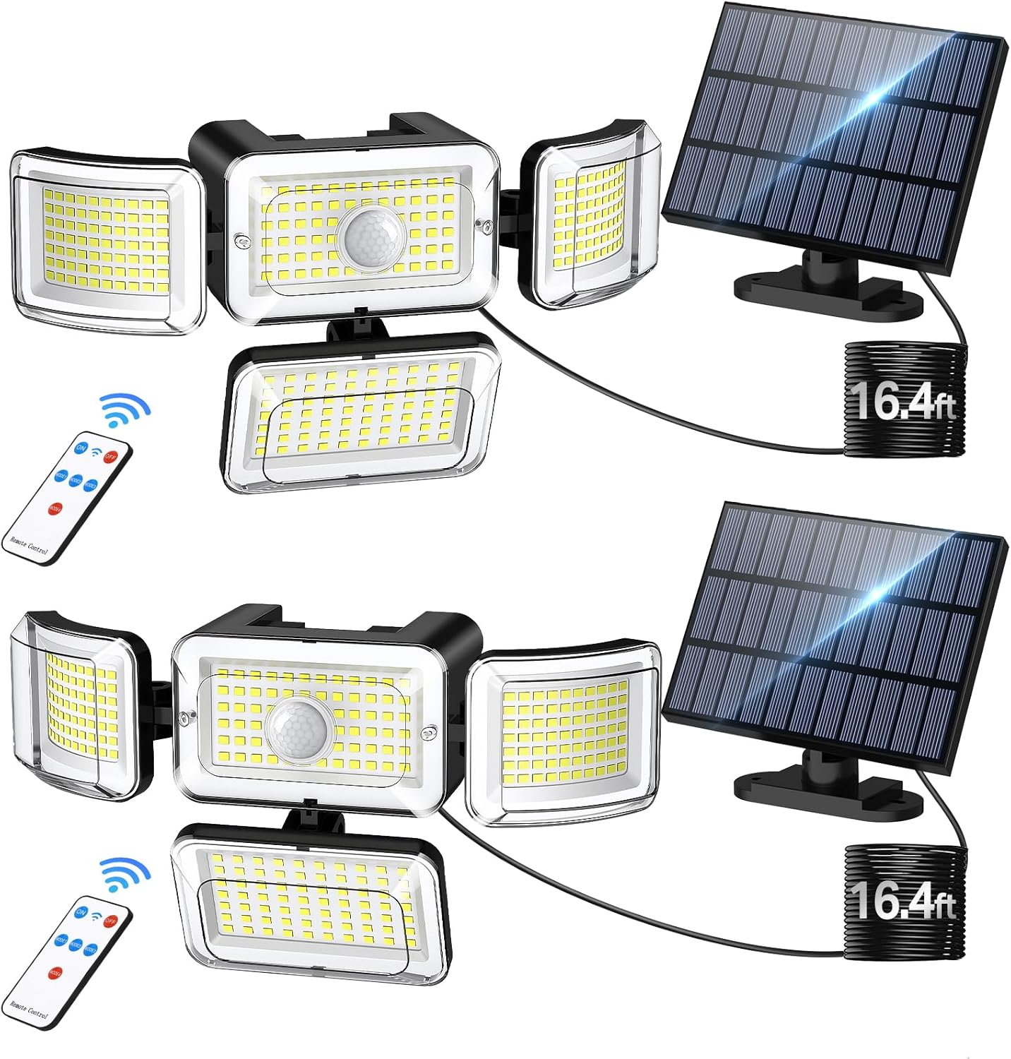 CLAONER Solar Outdoor Lights with Motion Sensor for Security