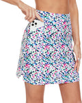 18 in Athletic Golf Skort for Women - High Waist with Pockets