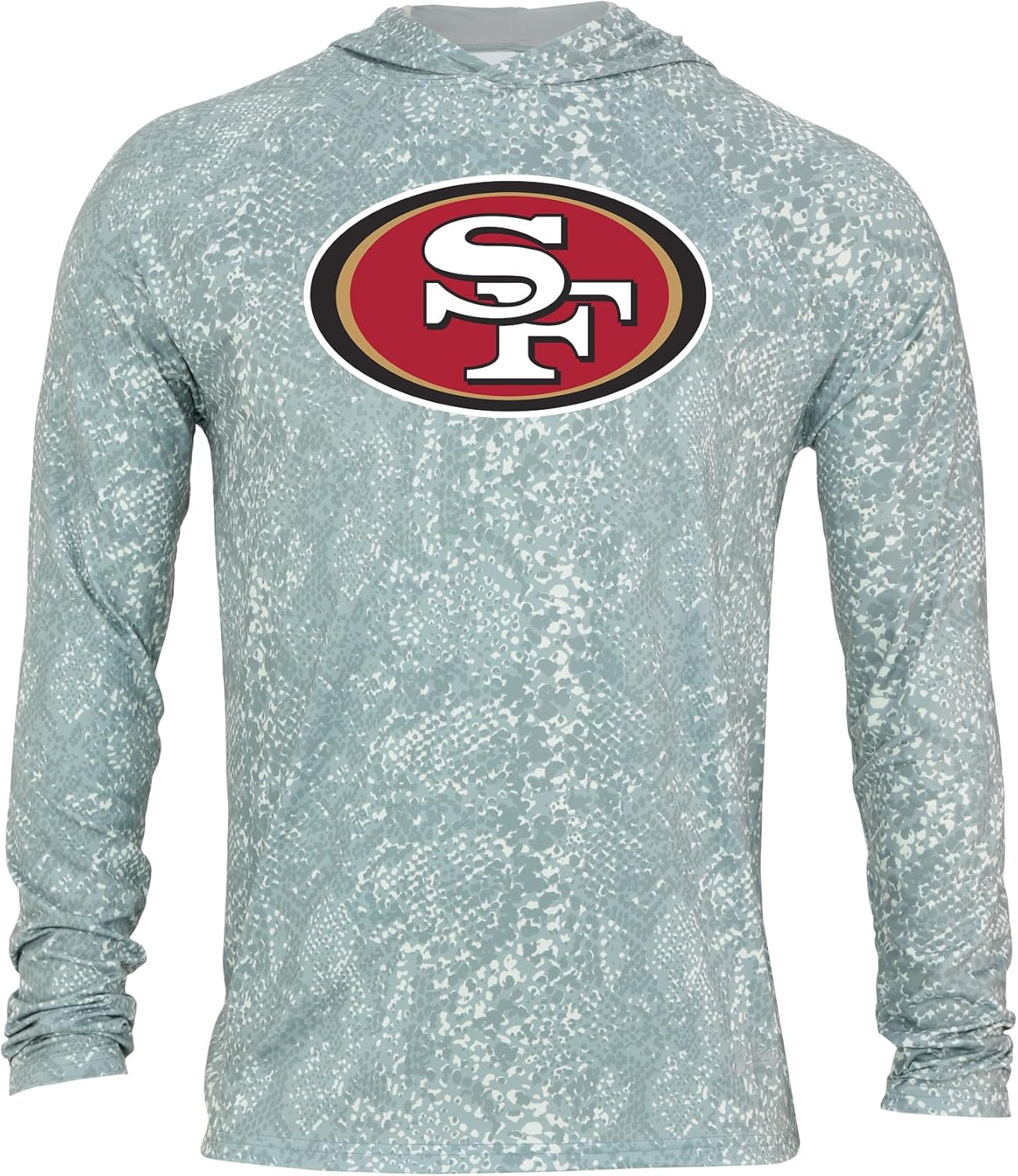 Zubaz NFL Men's All Over Lightweight Hoodie for Game Day Fun