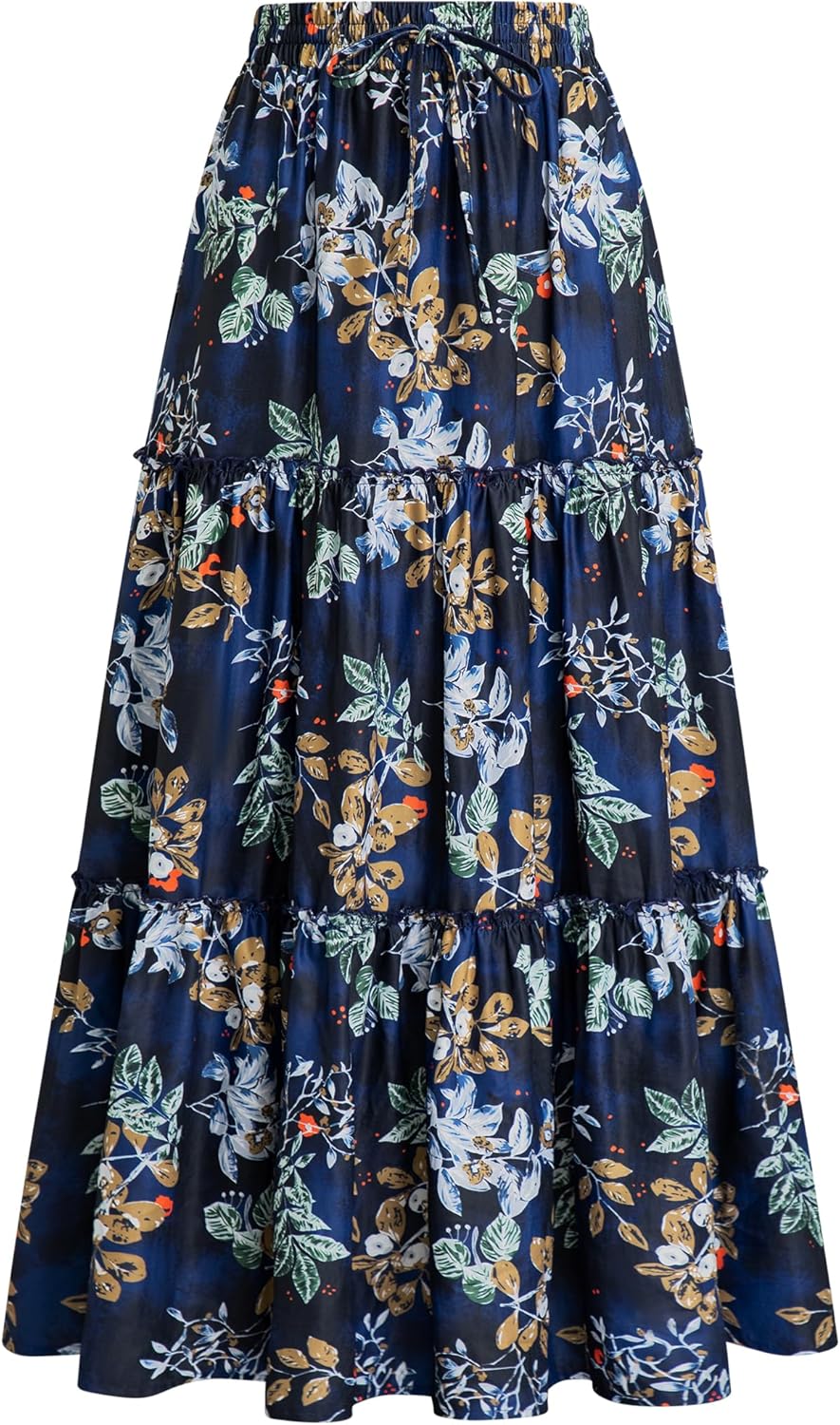 Arolina Women's Summer Maxi Skirt with Pockets for Style