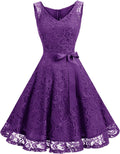 Dressystar Women Floral Lace Bridesmaid Party Dress Short Prom Dress