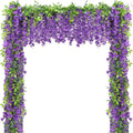 Findosom Wisteria Artificial Flowers Garland 36FT Purple - Elegant