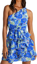 BTFBM Women's One Shoulder Summer Dress for Beach Weddings