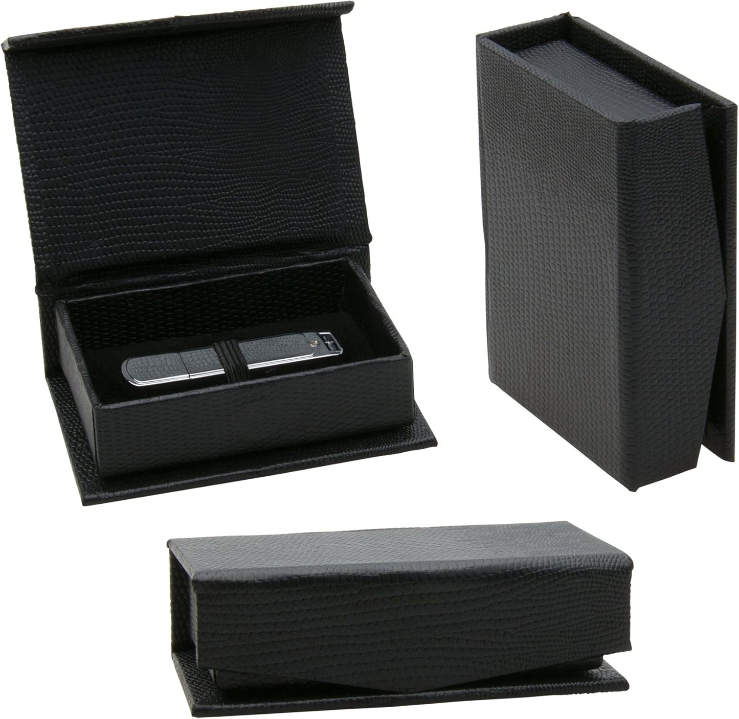 Basic Black Flash Drive Box Pack of 12 for Professionals