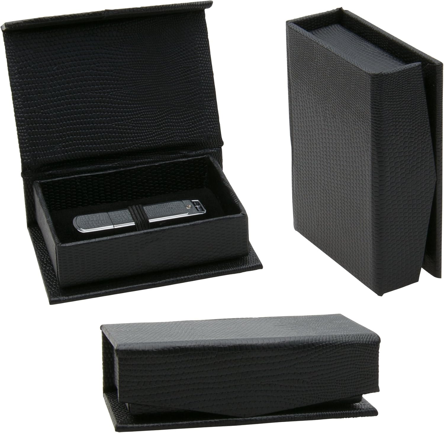 Basic Black Flash Drive Box Pack of 12 for Professionals