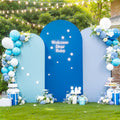 Blue Arch Backdrop Cover Set of 3 - Stretchy Wedding and Party