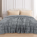 Faux Fur Luxury Throw Blanket Light Grey X-Large Twin - Ultra Soft