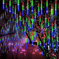 Meteor Shower Lights Outdoor 24-Tube 576LEDs Icicle Lights - Multi
