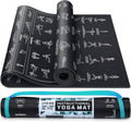 Instructional Yoga Mat with Carrying Strap - 75 Poses & Stretches