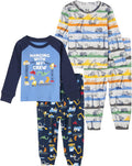 The Children's Place baby boys Button Long Sleeve Top and Pants Snug