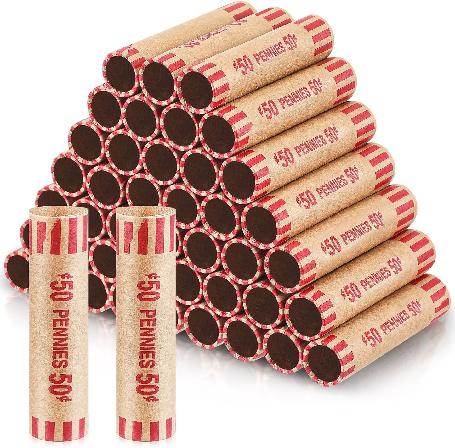 360 Pcs Preformed Coin Wrappers for Quarters and Dimes