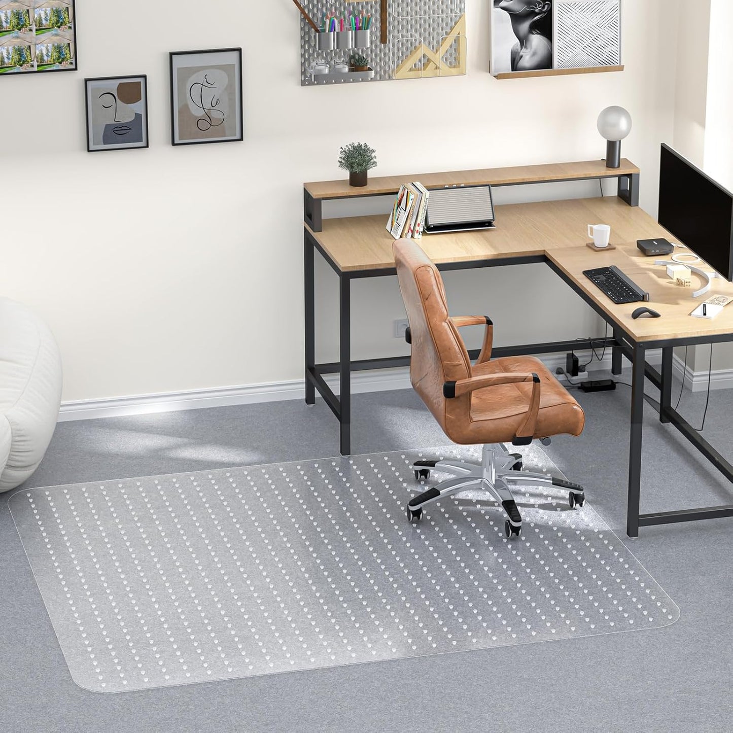 Tonaus Office Chair Mat for Carpet - 48in x 60in Heavy Duty