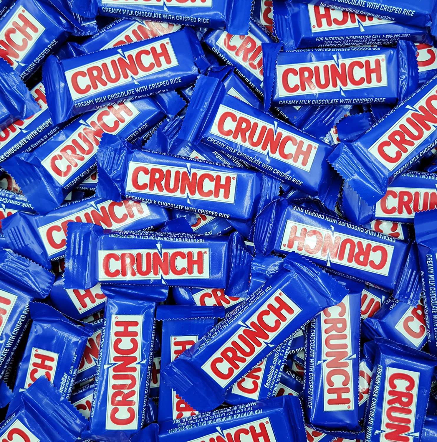 Crunch Snack Size Chocolate Bars - Creamy Milk Chocolate Treats