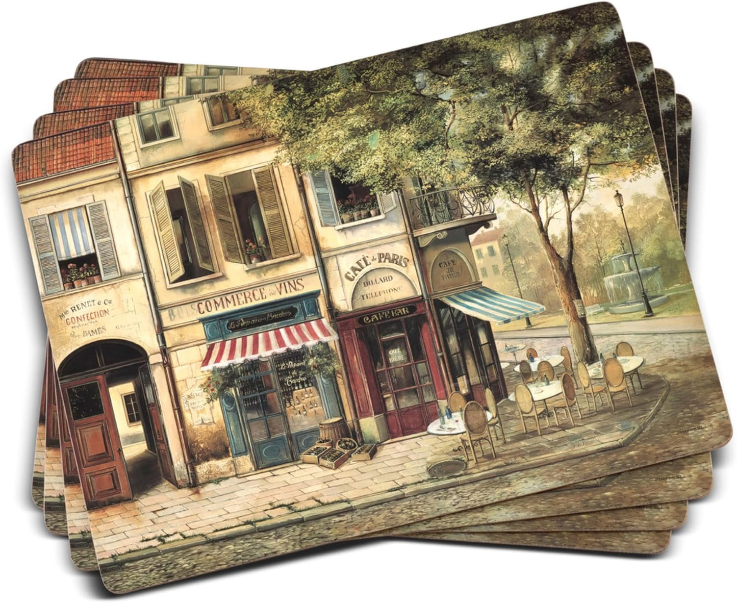 Pimpernel Parisian Scenes Placemats Set of 4 for Elegant Dining