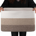 Rectangle Woven Storage Basket 18in x 14in x 12in - Pack of 3 Gradient