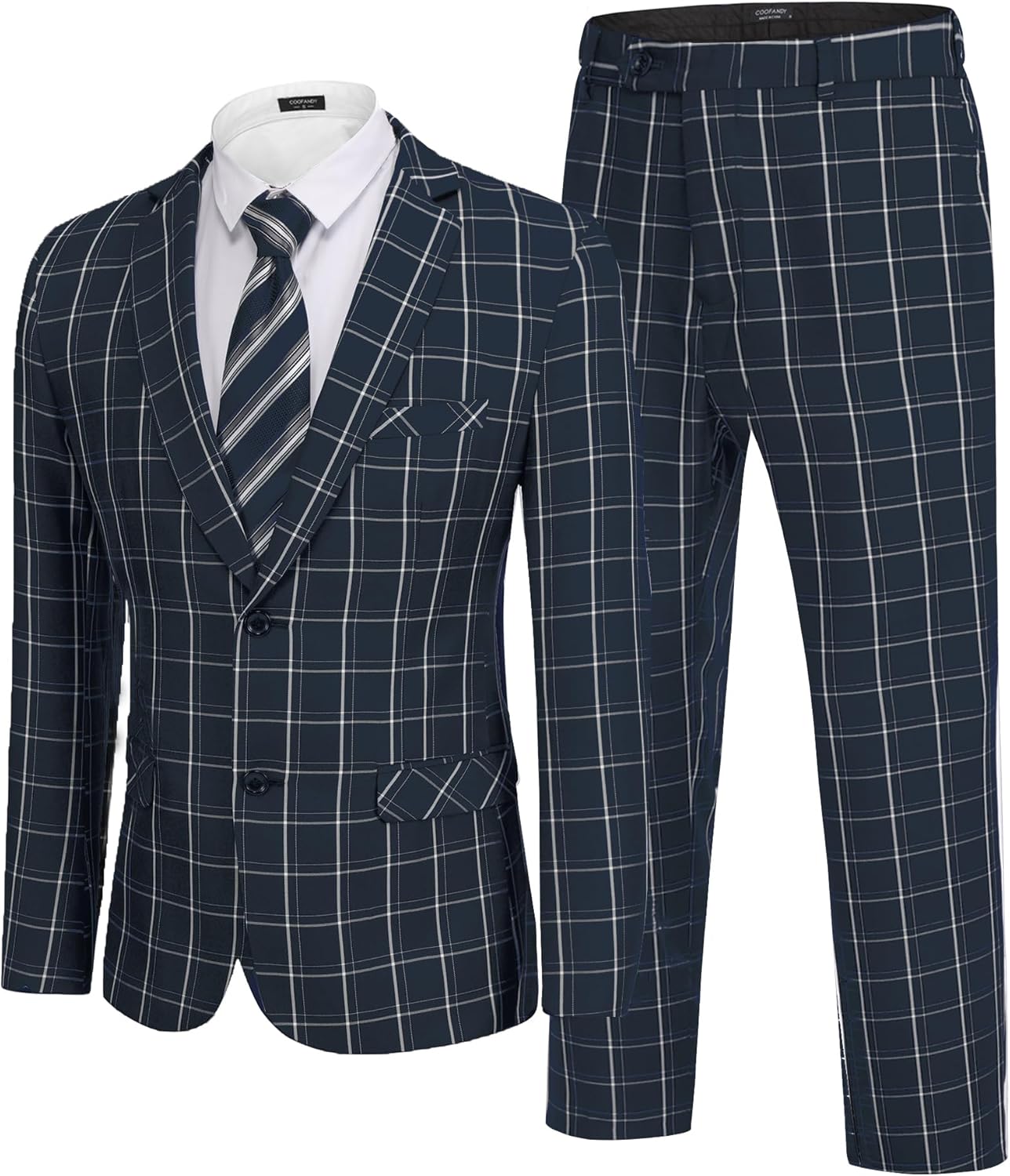COOFANDY Men's 2 Piece Suits for Weddings and Business Events
