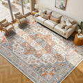 Lessymo 8x10 Washable Area Rug - Soft Vintage Boho Comfort