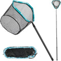 Carbon Fiber Fishing Net Long Handle Telescopic Landing Net - Portable