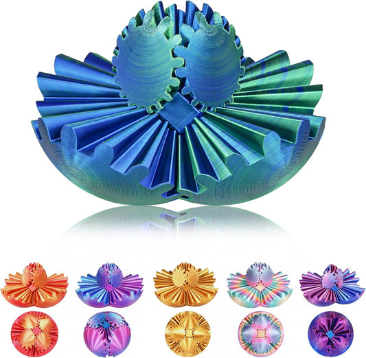 Forest Green Gear Ball - Ultimate Stress Relief Toy