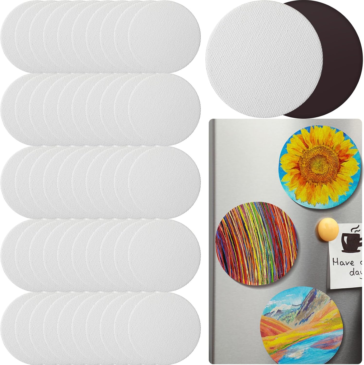 Magnetic Mini Canvas Boards for Painting and Art Crafts