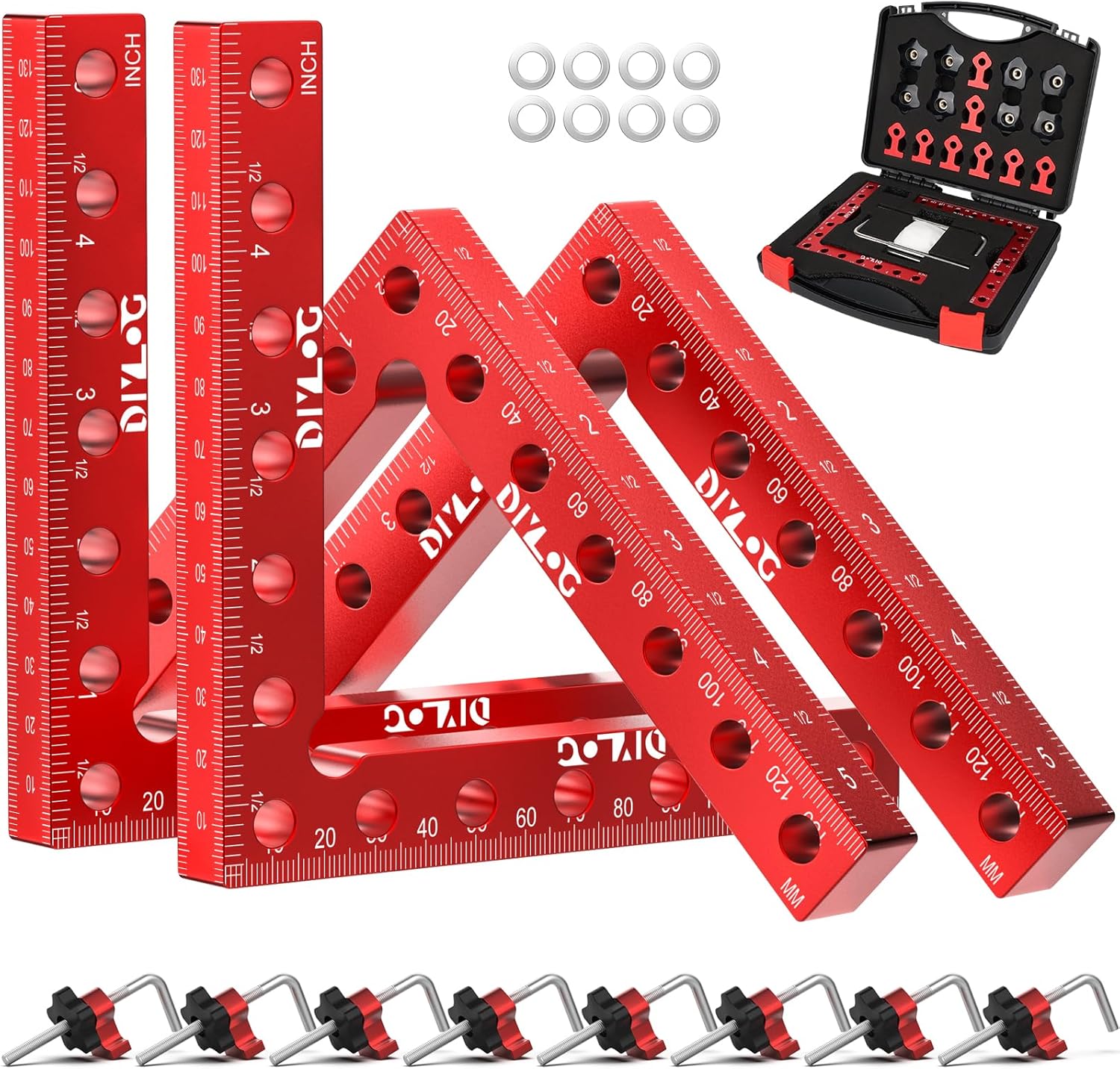 90 Degree Corner Clamp for Woodworking Projects - 4 Pack