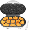 Animal Mini Waffle Maker with 12 Molds - Perfect Christmas Gift!
