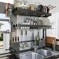 Over The Sink Dish Drying Rack 3-Tier Expandable - Space Saving