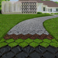 2 in Thick Gravel Ground Grid 6.5ft x 33ft - Gravel Retainer Geocell