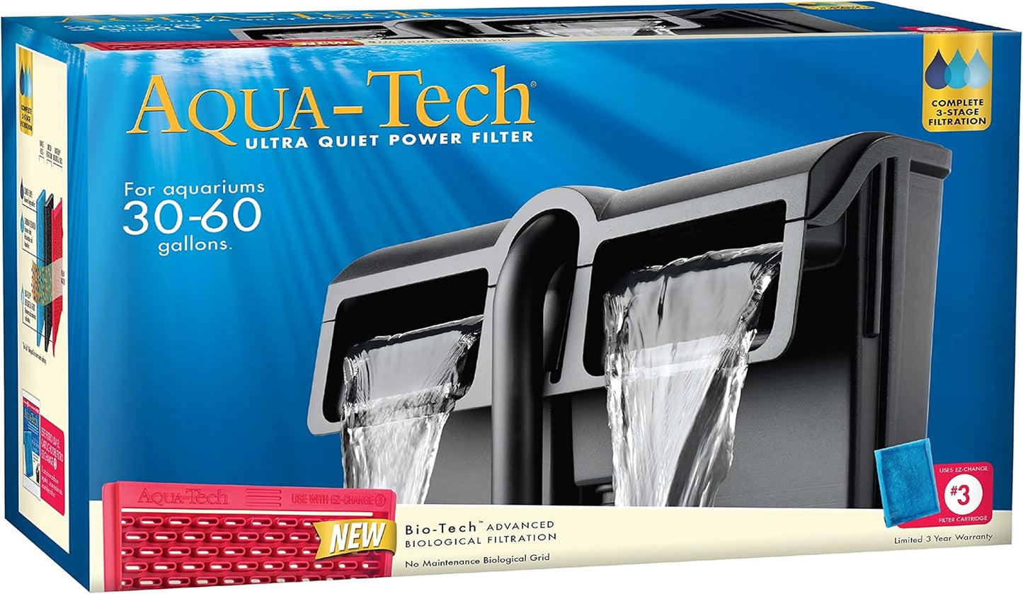 AQUA-TECH Power Aquarium Filter for 30 to 60-Gallon Tanks