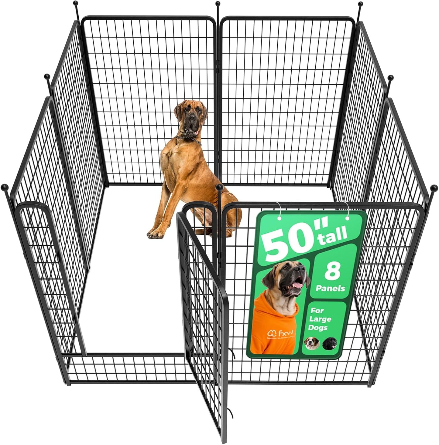 FXW Rollick Unleashed Dog Playpen for Large Dogs, 50 inch