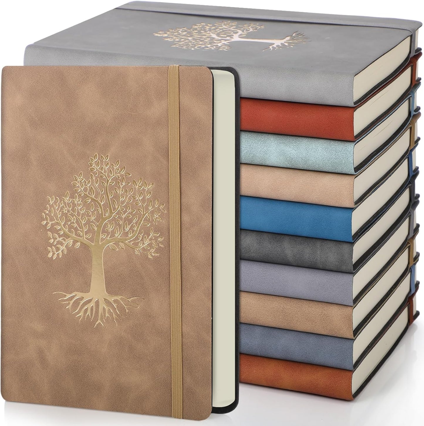 A5 Leather Hardcover Journal Notebook for Writing and Travel
