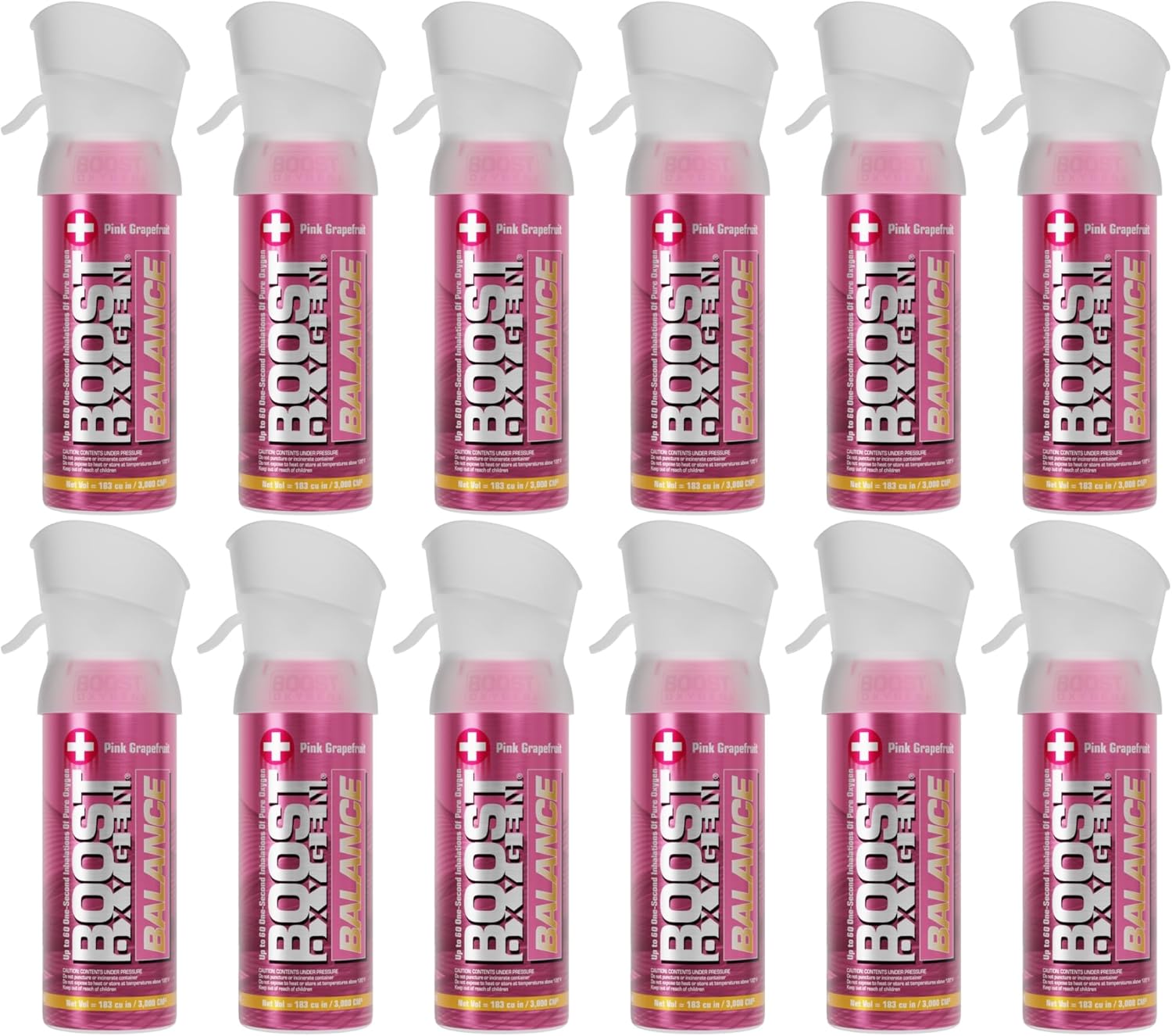 Boost Oxygen Pocket Size Balance Pink Grapefruit Aroma Canister