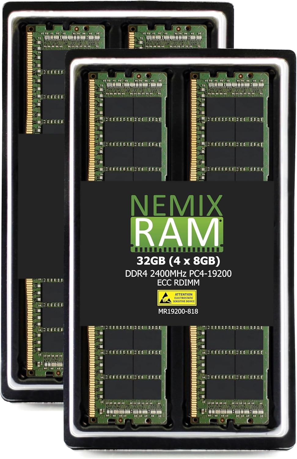 NEMIX RAM 32GB DDR4 2400MHZ ECC RDIMM Memory Kit for Servers