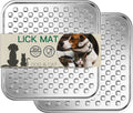 Dual Wall Stainless Steel Large Lick Mat for Dogs & Cats - Chew-Proof