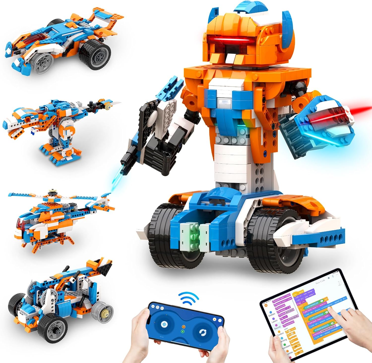 Apitor Robot Building Kit: 12-in-1 STEM RC Car, Educational Gift
