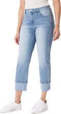 Angels Forever Young Womens Signature Straight Crop Jeans (Style GQM2)