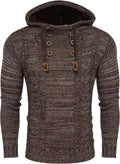 COOFANDY Mens Knit Pullover Hoodies for Stylish Comfort