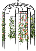 Birdcage Shape Garden Arbor - 9.8ft Tall Metal Pergola for Climbers
