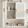Bathroom Wall Cabinet with Adjustable Shelf and Doors - Floating