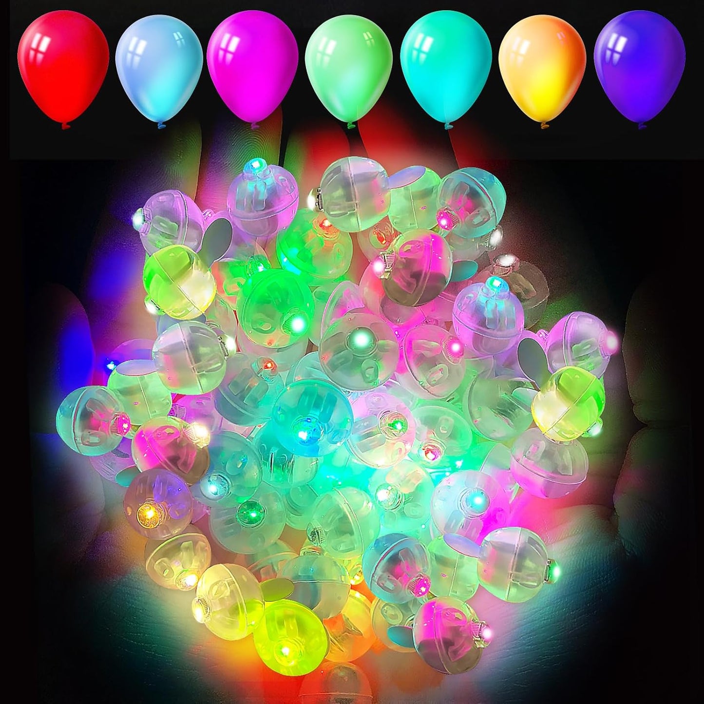 Aogist 200pcs Multicolor Balloon Light for Party and Decor