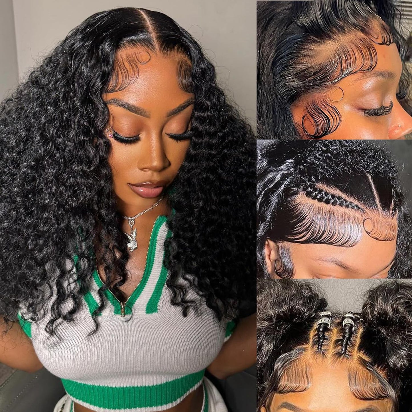 13x6 Deep Wave Lace Front Wigs Human Hair for Stunning Styles