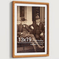 13x19 Picture Frame Natural Teak with Mat - Handmade Certificate Frame