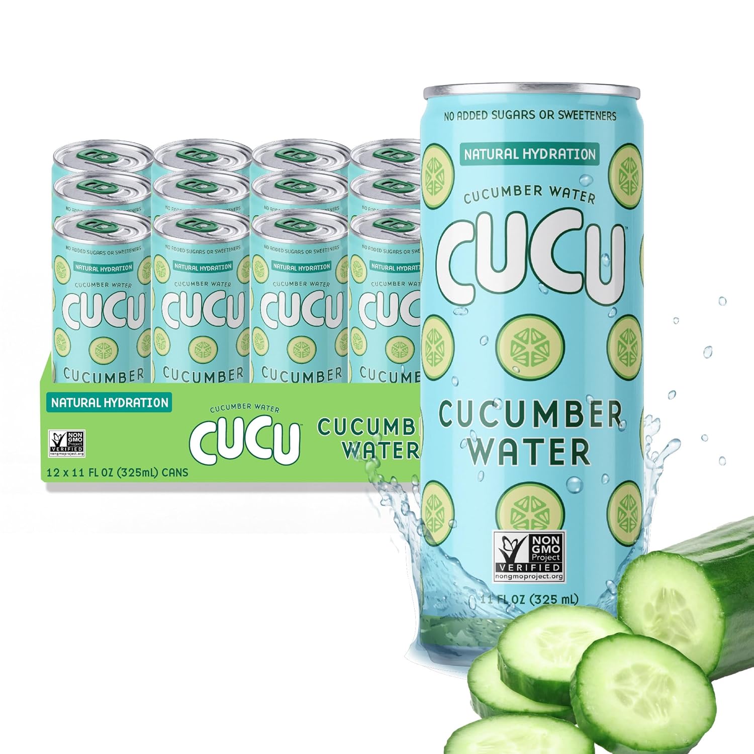 CUCU Cucumber Water: Natural Hydration with Vitamin C & Electrolytes