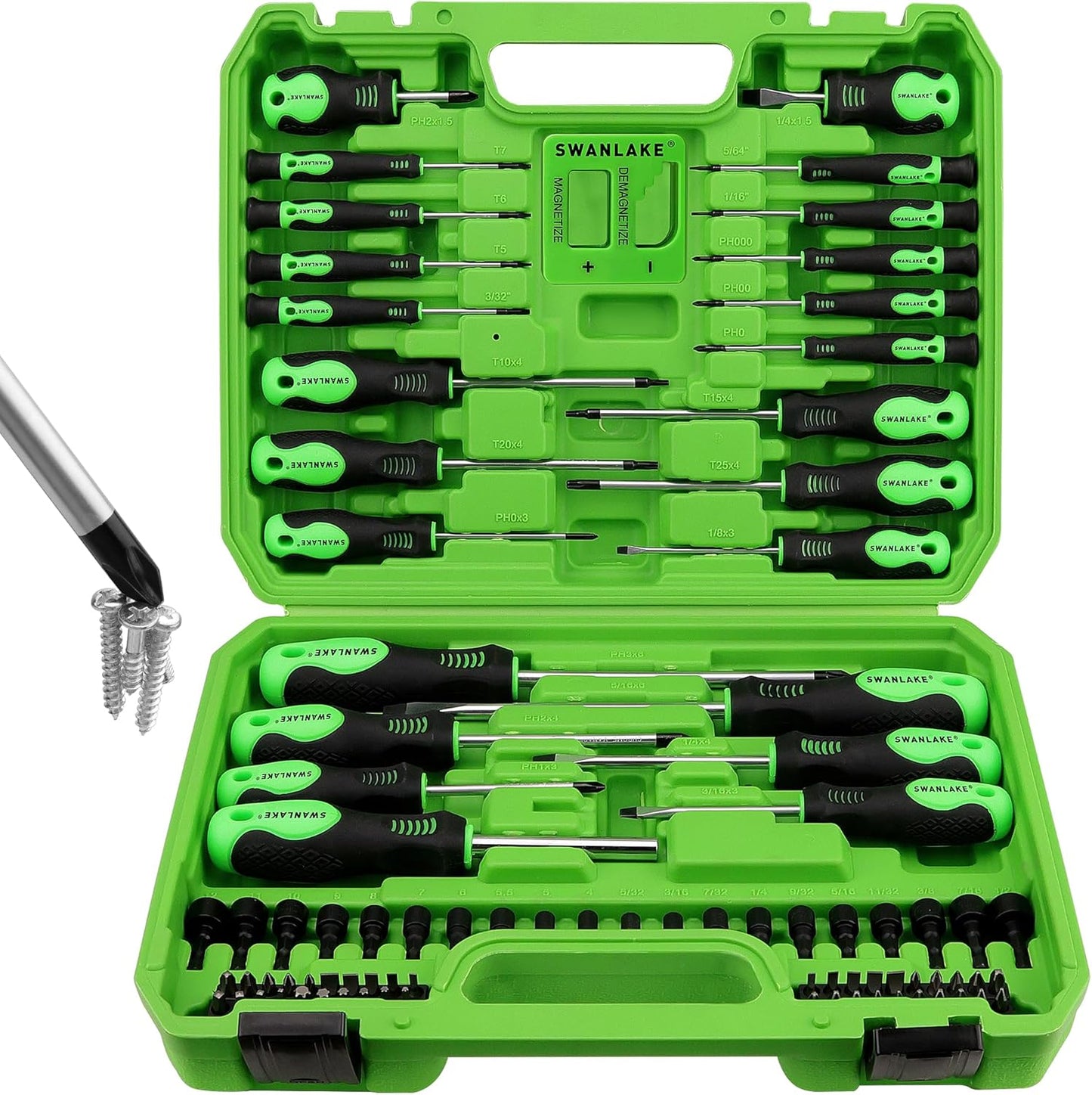86PCS Magnetic Screwdriver Set with Precision Tools and Box
