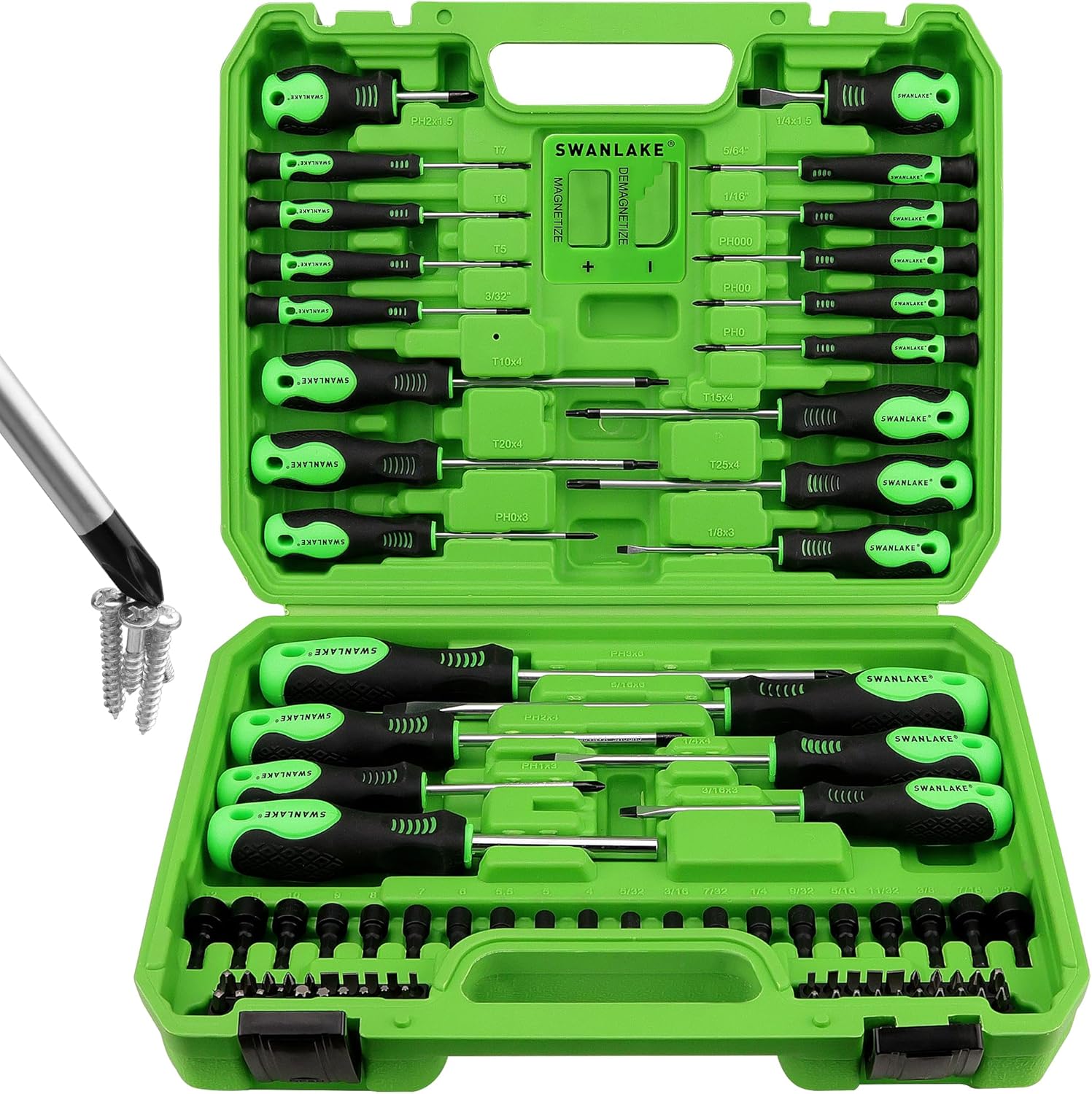 86PCS Magnetic Screwdriver Set with Precision Tools and Box