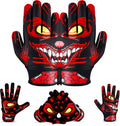 Football Gloves Crimson Pro Ball Feel Sensation Youth Receiver Gloves