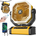 Orteen Portable 9-Inch Fan: 30Hrs Battery, Remote Control, Auto Oscillation