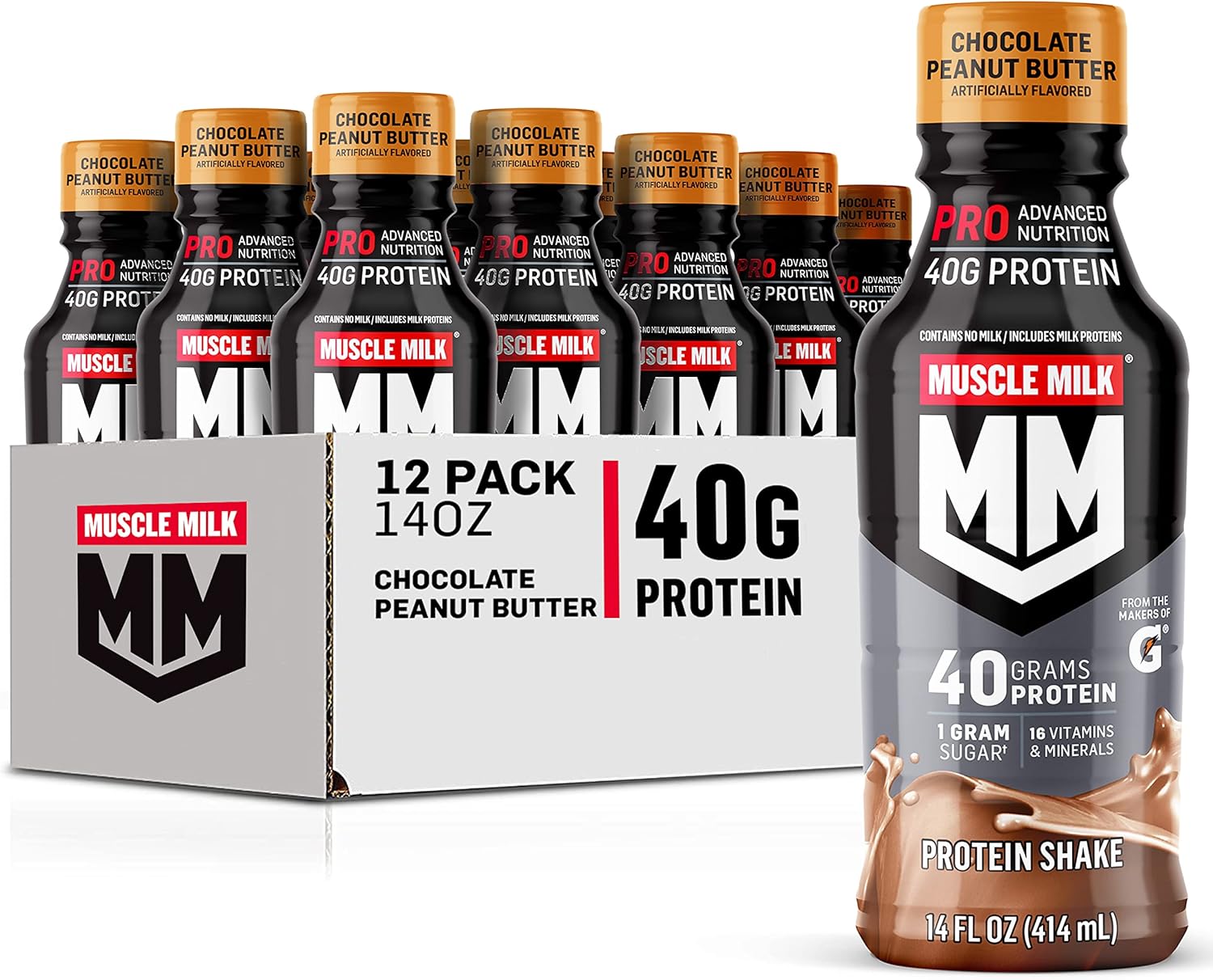 Muscle Milk Pro Series Protein Shake: Chocolate Peanut Butter Delight
