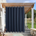 Weighted Blackout Outdoor Curtain for Patio - Weatherproof Privacy